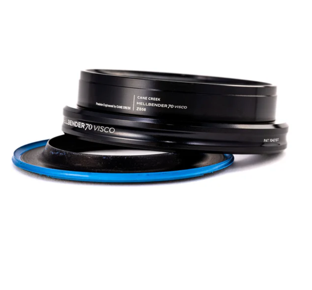 Cane Creek Hellbender 70 Visco Lower Headset - ZS56/40-H8, Mid Tune, Black