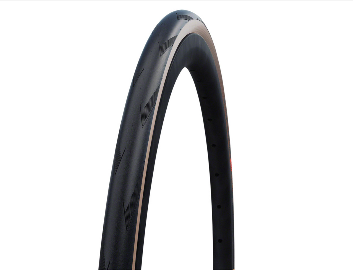 Schwalbe Pro One Tire 700x28 TLE Black/Trans Evolution Super Race Addix V-Guard
