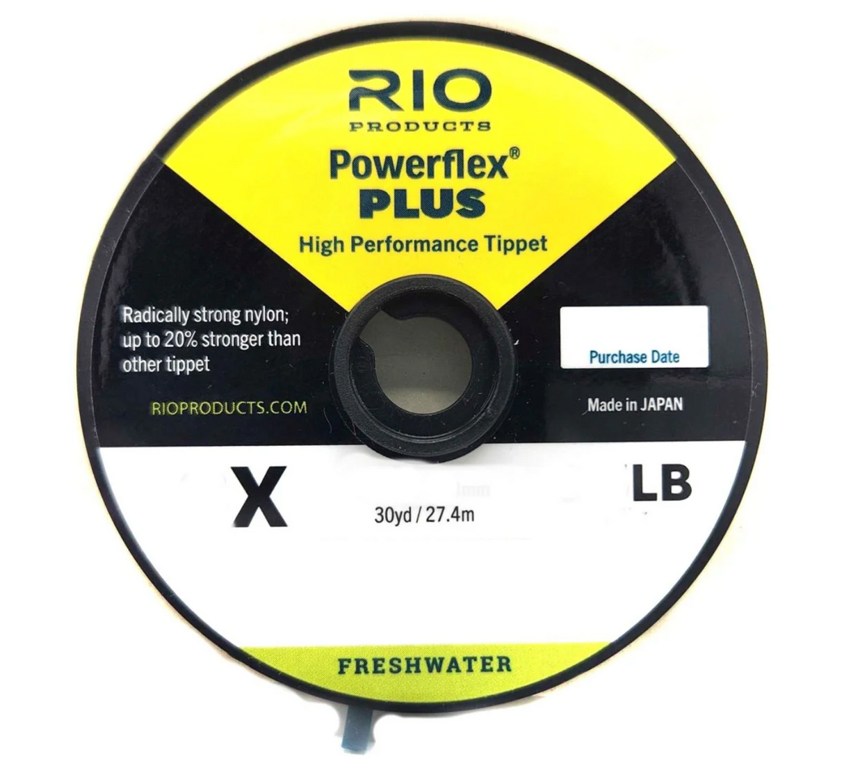RIO Powerflex Plus 6X Tippet 50Yd
Size: 6X
Length: 50Yds/46M
Test: 4Lb/1.8Kg
Diameter: 0.005In/0.127Mm