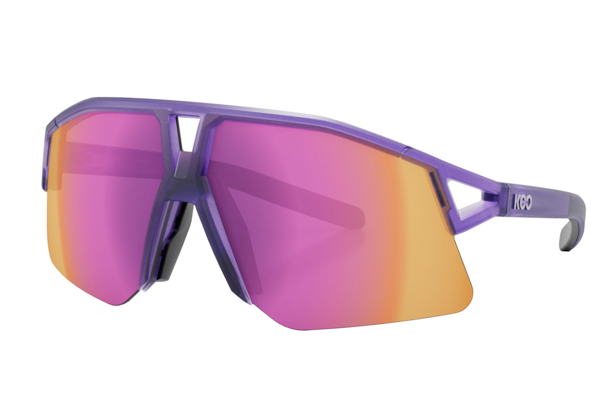 KOO Hype Sunglasses - Violet Glass Matte - Pink MIrror