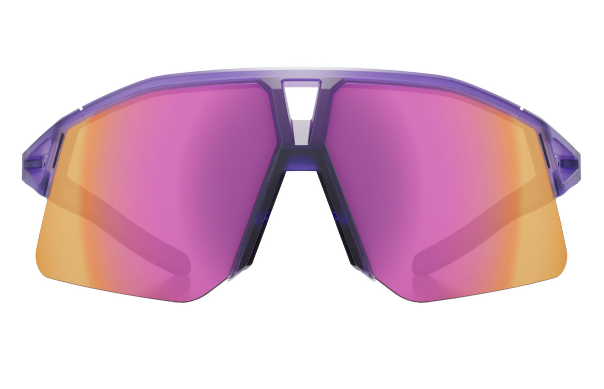 KOO Hype Sunglasses - Violet Glass Matte - Pink MIrror