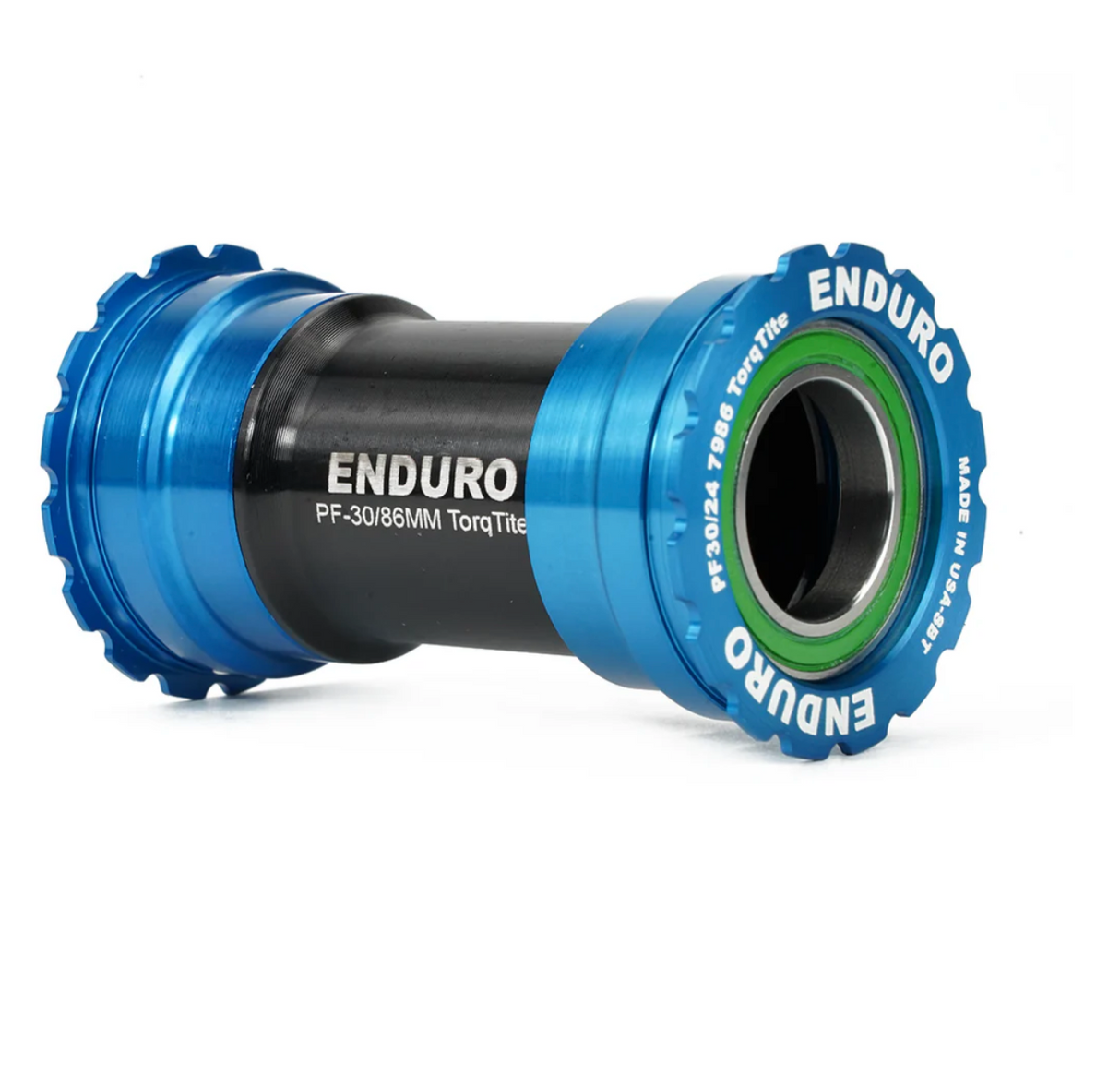 BKS-0142 - TorqTite, stainless steel, Angular Contact BB BB386 Shimano 24mm Blue
