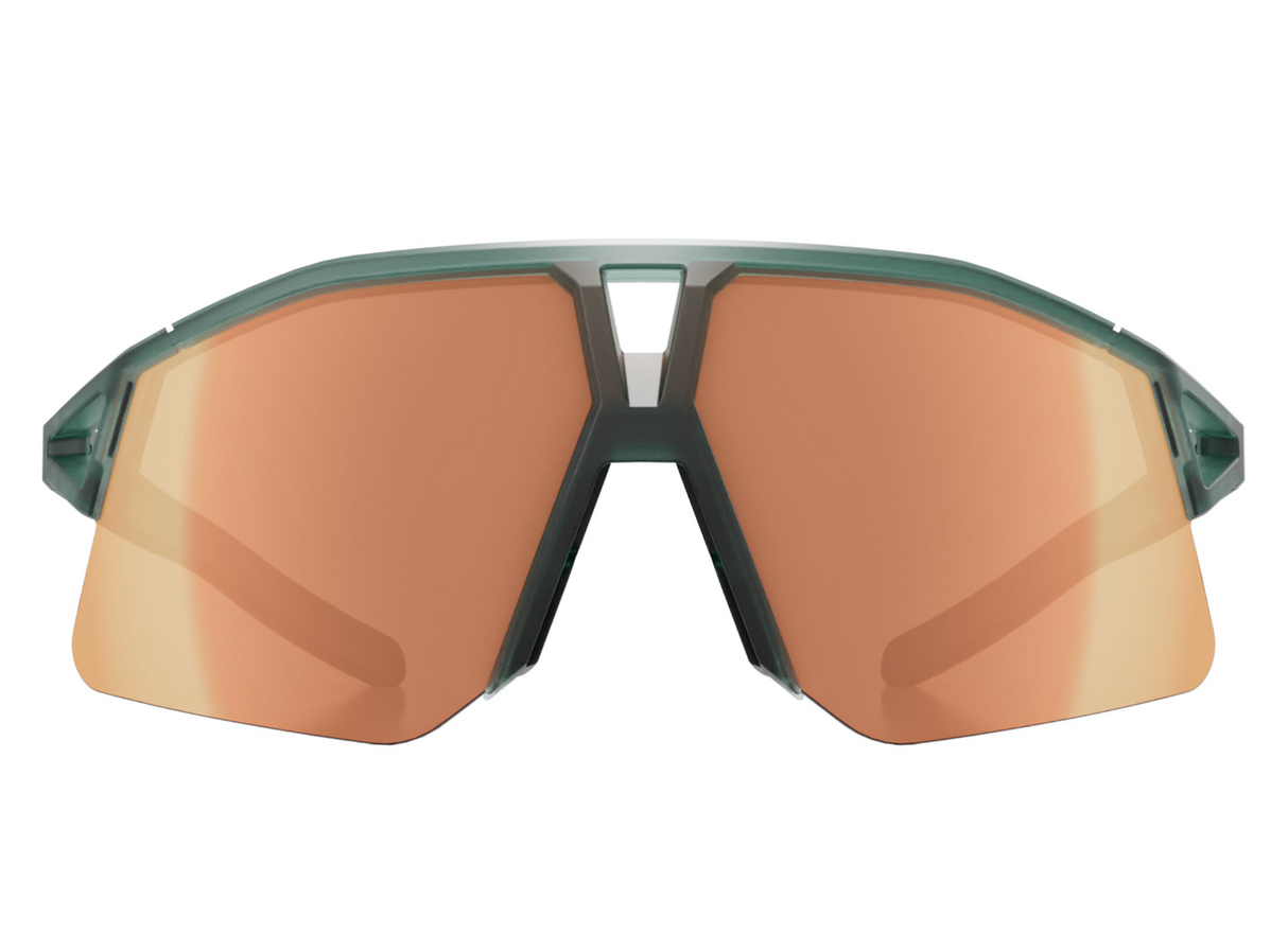 KOO Hype Sunglasses - Forest Green Matte - Copper Mirror