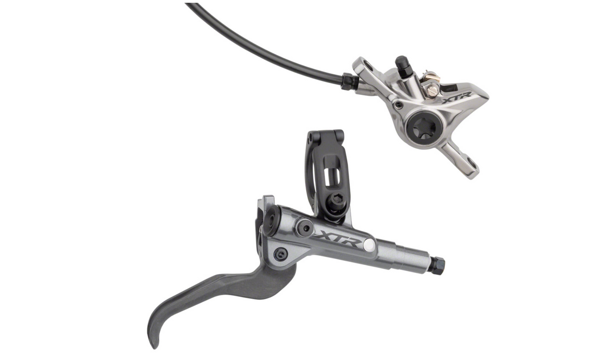 Shimano XTR BL-M9100/BR-M9100 Disc Brake and Lever - Front, Hydraulic, Post Mount, Gray