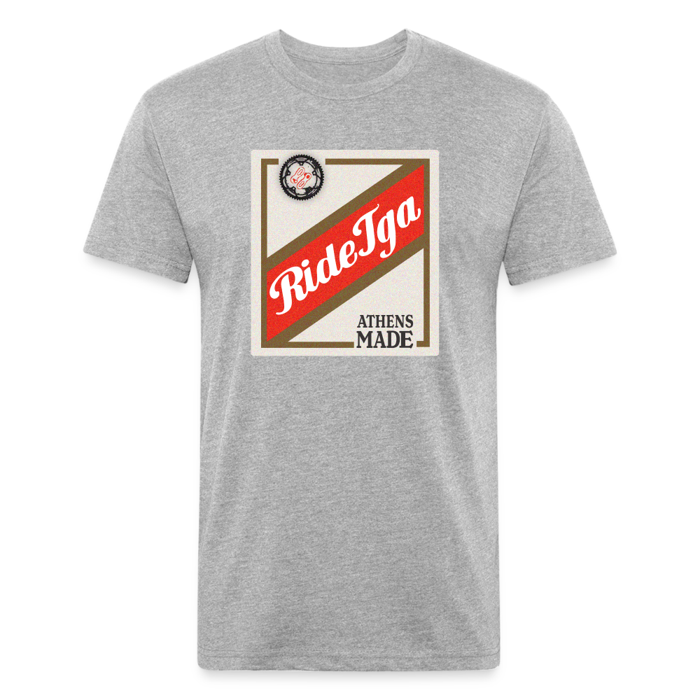 Fitted Cotton/Poly T-Shirt by Next Level - heather gray