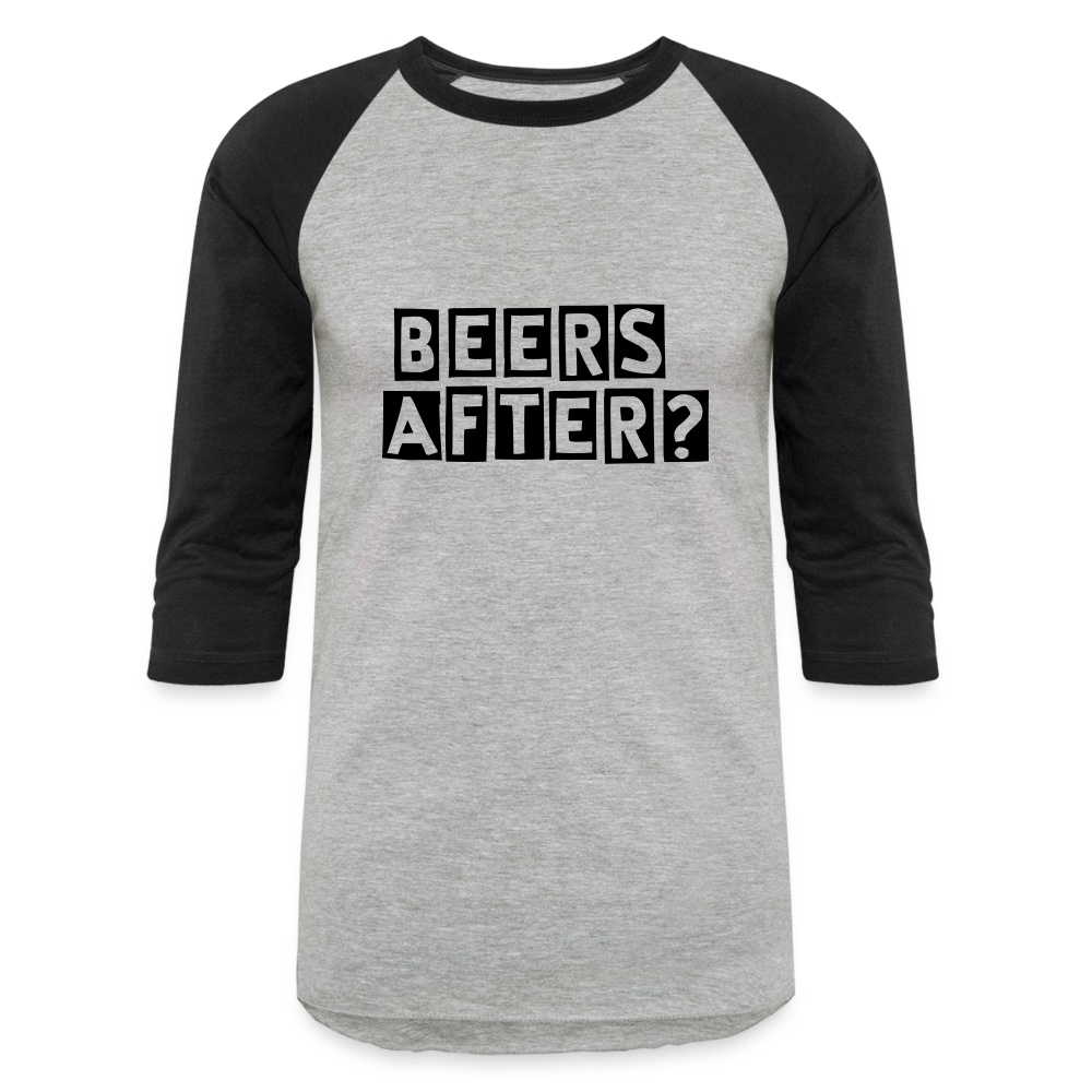 Beers After 3/4 Sleeve T-Shirt - heather gray/black