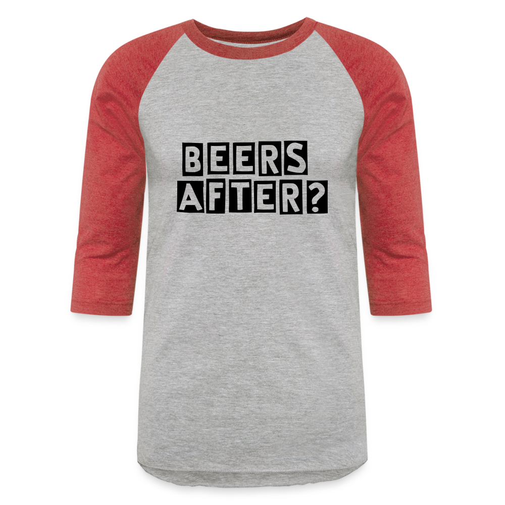 Beers After 3/4 Sleeve T-Shirt Unisex Baseball T-Shirt | Tultex 0245TC Casual Cycling Gear Goat T's
