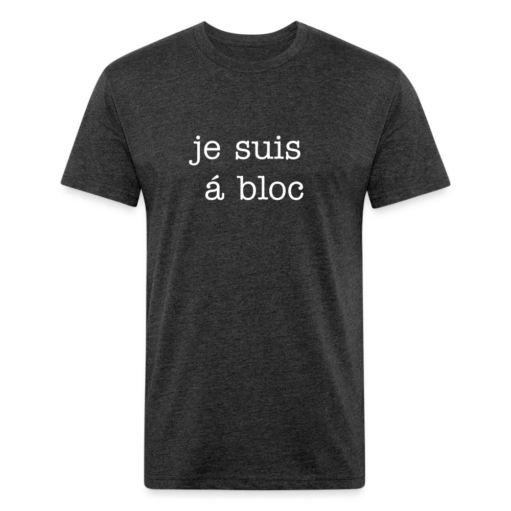 je suis á bloc t-shirt - heather black
