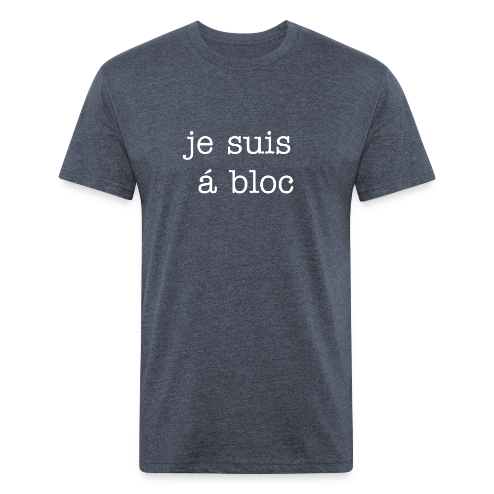 je suis á bloc t-shirt - heather navy