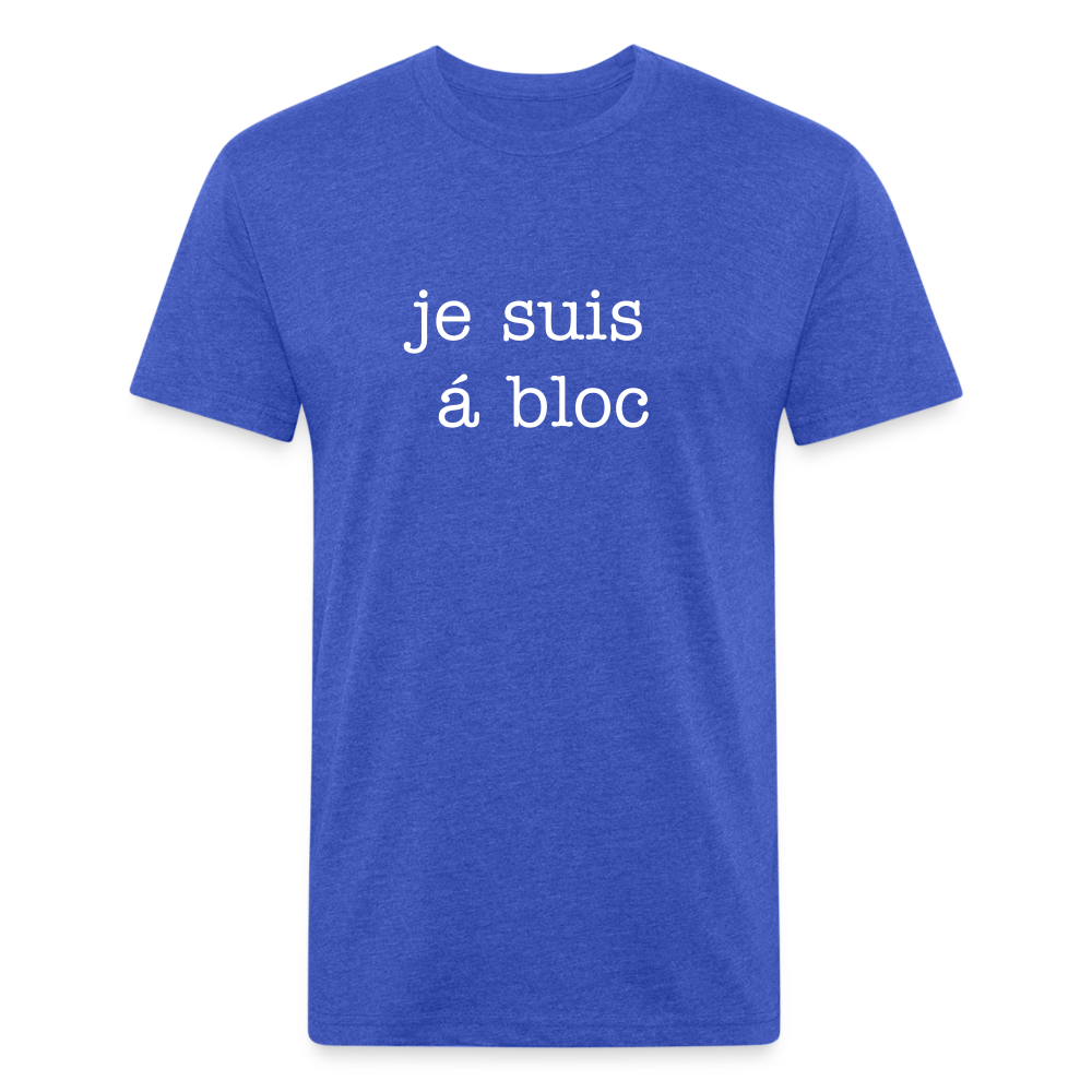 je suis á bloc t-shirt - heather royal