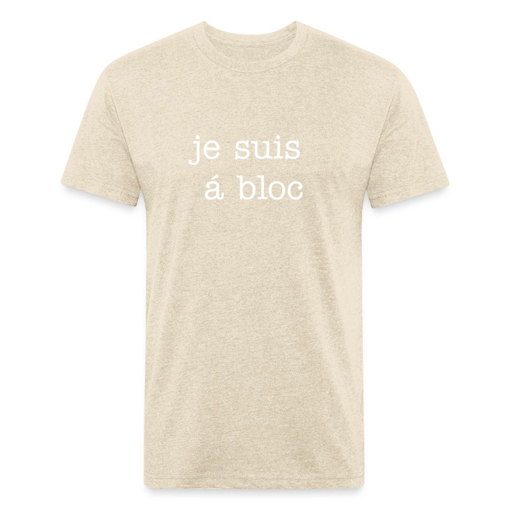 je suis á bloc t-shirt - heather cream