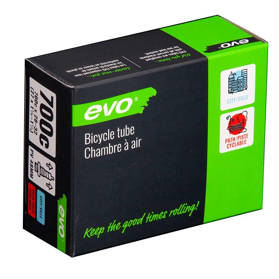 EVO, Presta, Bicycle Tube, Length: 60mm, 700C, 28-32C Tubes Full Catalog EVO