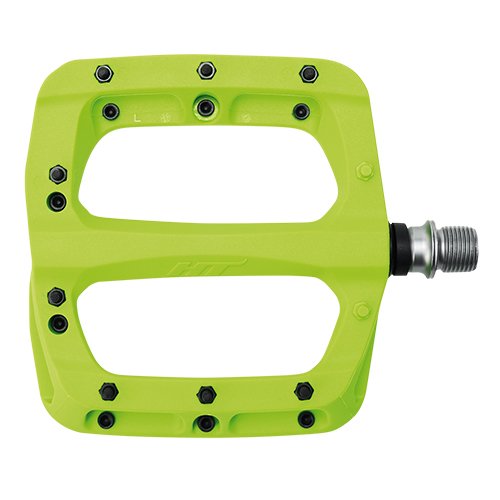 HT Components PA03A Mountain Bike Flat Nylon Reinforced Pedals Lime Green Sporting Goods > Cycling > Bicycle Components & Parts > Pedals Full Catalog HT Components