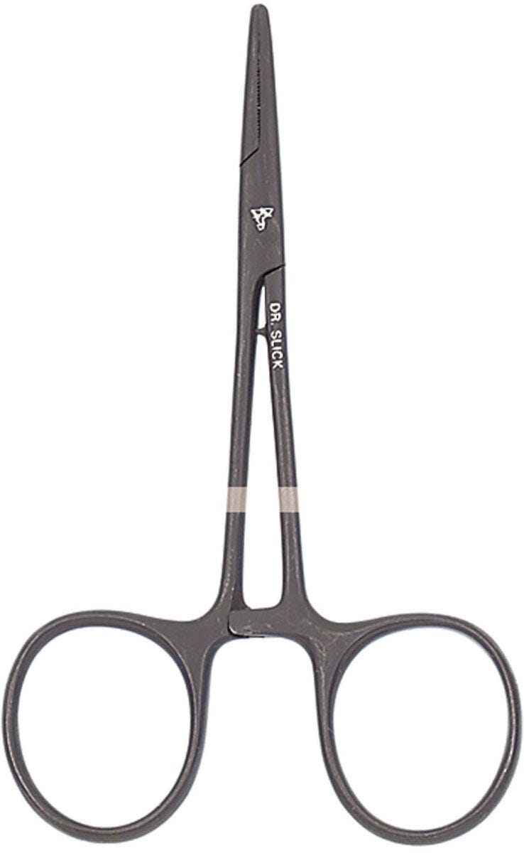 Dr. Slick Standard Clamp, 5", Black, Straight Fly Fishing Misc Fly Fishing Dr. Slick