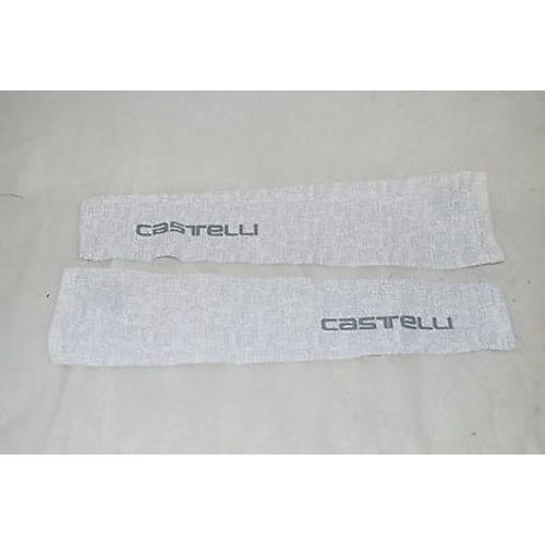Castelli White Pattered Chill Sleeves Size Large New Misc Full Catalog Castelli