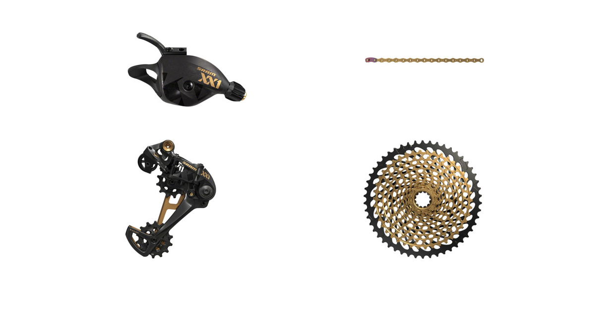 SRAM Eagle XX1 Gold Group w/ Derailleur, Shifter, Cassette, Chain