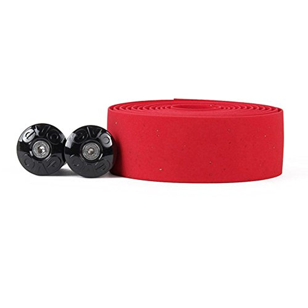 Evo Classic Plus Bicycle Handlebar Tape EVA Foam With Cork And Gel Red Misc Full Catalog EVO