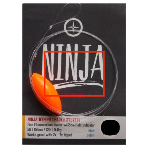 Ninja Nymph Leader System - Medium Orange - Fly Fishing Nymph Leader
