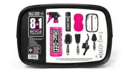 Muc-Off 8 in 1 Bicycle Cleaning Kit w/ Brushes and Cleaning Solutions New Misc Full Catalog Muc-Off
