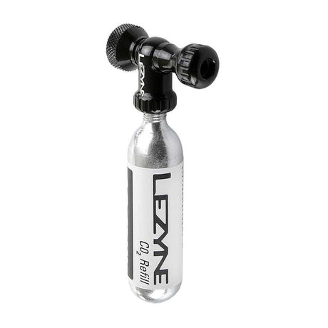 Lezyne Control Drive CO2 Inflator, Presta & Schrader Valve Compatible for Road and Mountain Bike - Black Inflation Full Catalog Lezyne