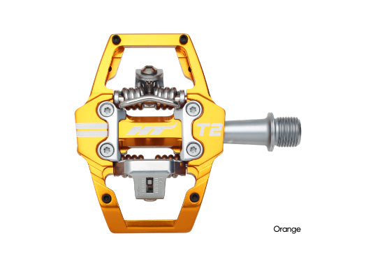 HT Mountain Bike Clipless Pedals - T2 - Orange Pedals Full Catalog HT Components
