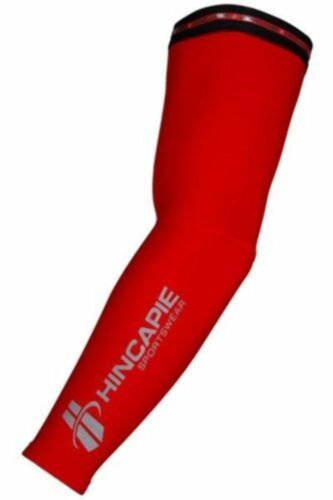 Hincapie Sportswear Arenberg Super Roubaix Cycling Running Arm Warmers Red SM