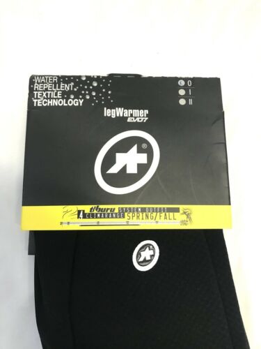 ASSOS Legwarmer EVO7 tiburu 2.4 Spring/ Fall Size 0 Black NEW