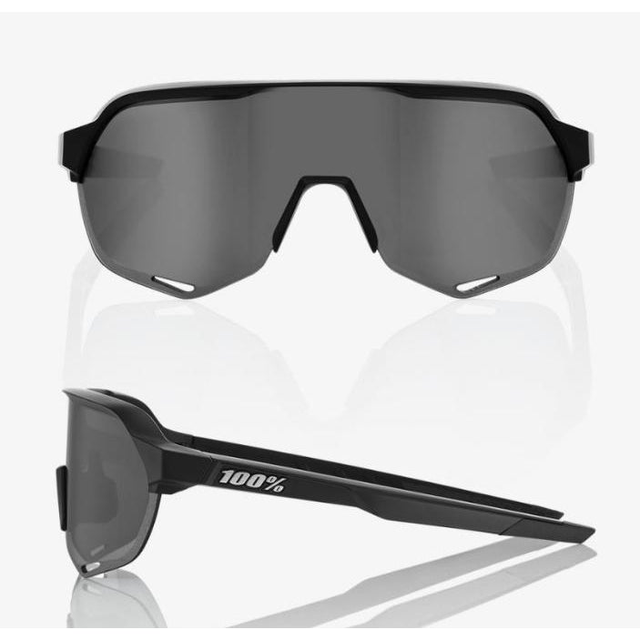 100% Percent Cycling S2 Sunglasses - Soft Tact Black - Smoke Lens-Misc-The Gear Attic