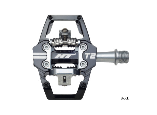 HT Mountain Bike Clipless Pedals - T2 - Black