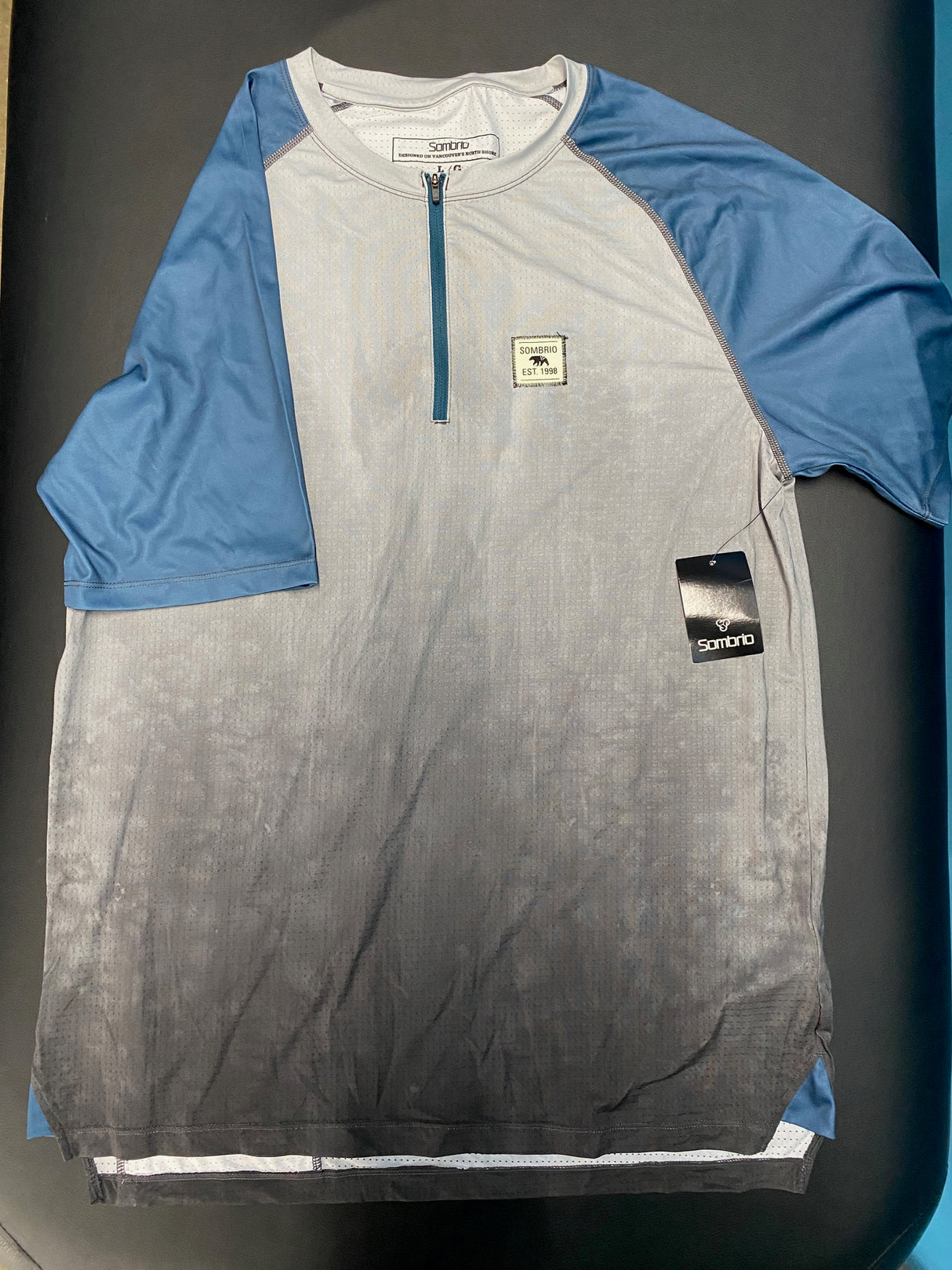 Sombrio Ridgeline Jersey Men Large Grey Tie Dye MTB