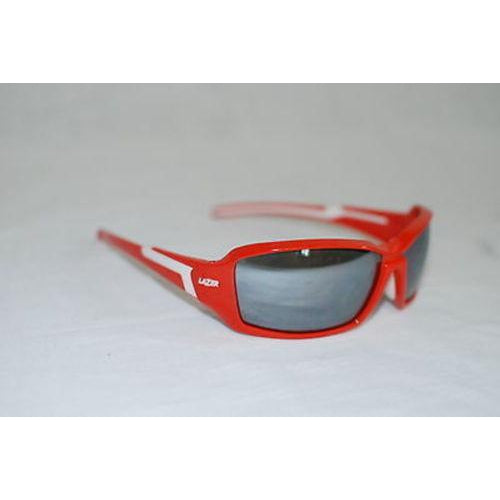 Lazer Xenon X1 Sunglasses Red Frame w/ Smoke Lens Blocks 100% UVA and UVB Rays Misc Full Catalog The Gear Attic