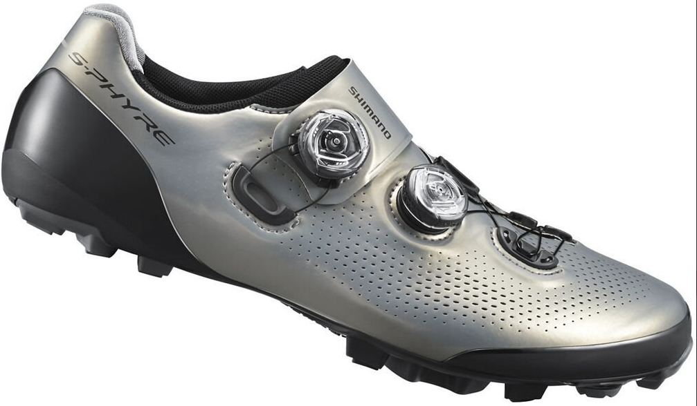 Shimano XC9 S-Phyre Shoes Off Road Cycling Shoes Size 44.5 EU / 10.2 US Silver