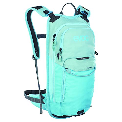 EVOC Stage 6L + 2L Bladder Mountain Bike Hydration Pack Aqua Blue Neon Blue One Size