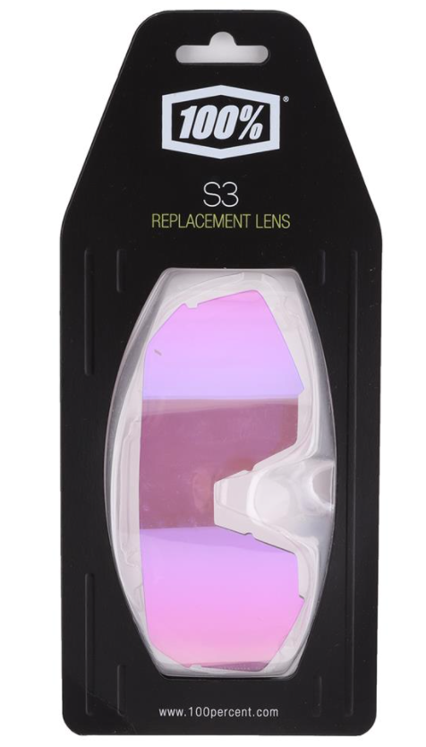 Ride 100% Sunglass S3 Replacement Lens - Purple Multilayer Mirror