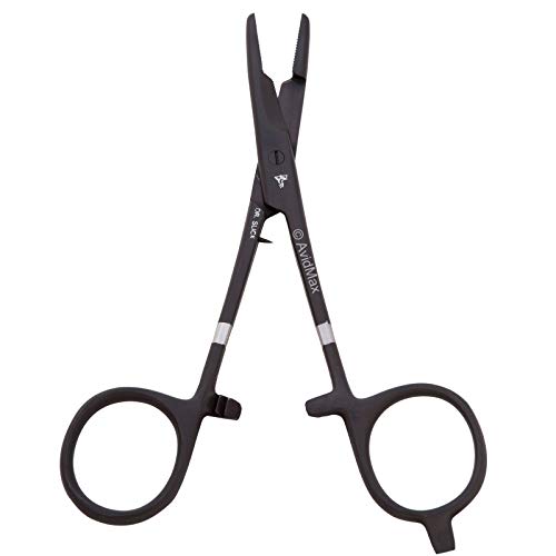 Dr. Slick Scissor Clamp, 5-1/2", Black, Straight, 1/2
