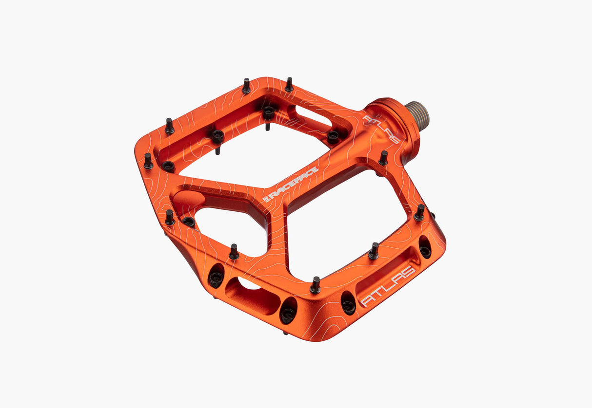 Race Face Atlas Mountain Bike Flat Pedals Orange, Set