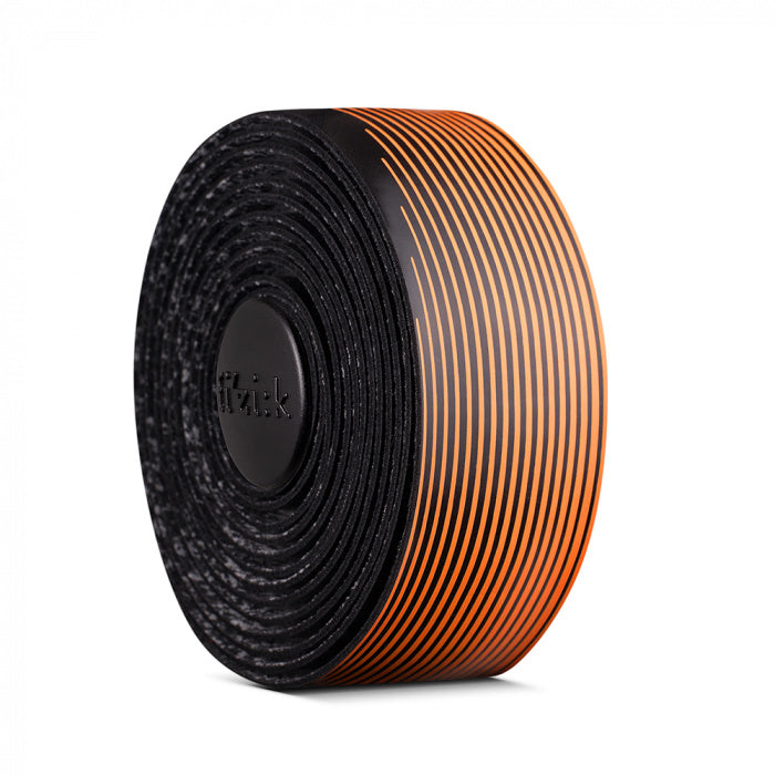 Fizik Cycling Bicycle Handlebar Tape Vento - 2mm - Microtex - Tacky - BLACK / ORANGE Misc Full Catalog Fizik