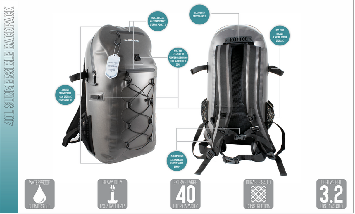 Yankee Fork Waterproof Fly Fishing Back Pack