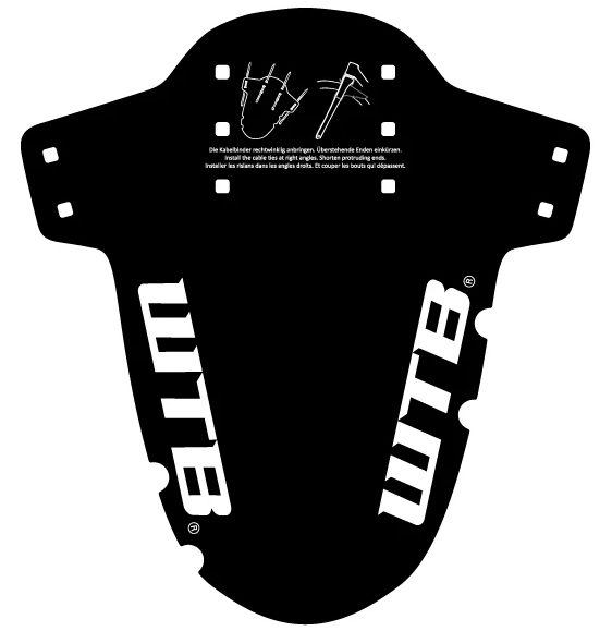 WTB Logo Gravel Bike Mud Guard Fork Mount Black Misc Full Catalog WTB