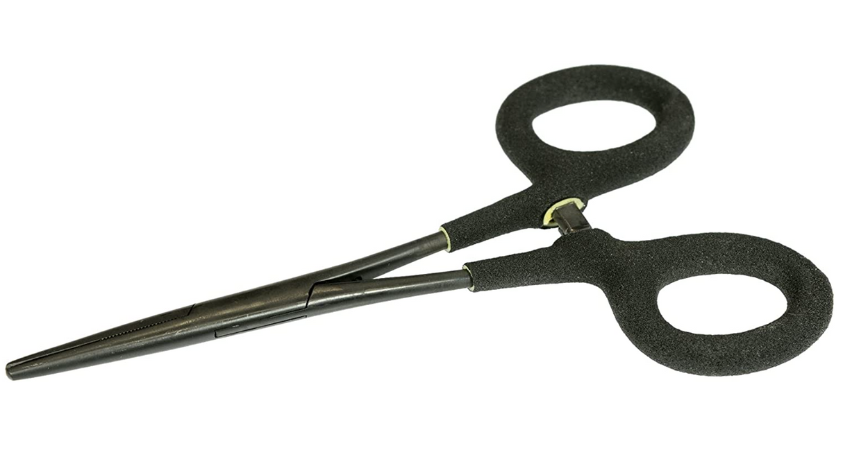 River Essentials Comfy Grip 5.5" Stainless Foreceps w/ Hook Eye Cleaner Fly Fishing Accessories Full Catalog New Phase