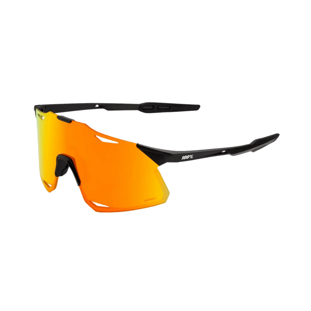 Ride 100% Sunglasses Hypercraft Matte Black - HiPER Red Multilayer Mirror Lens