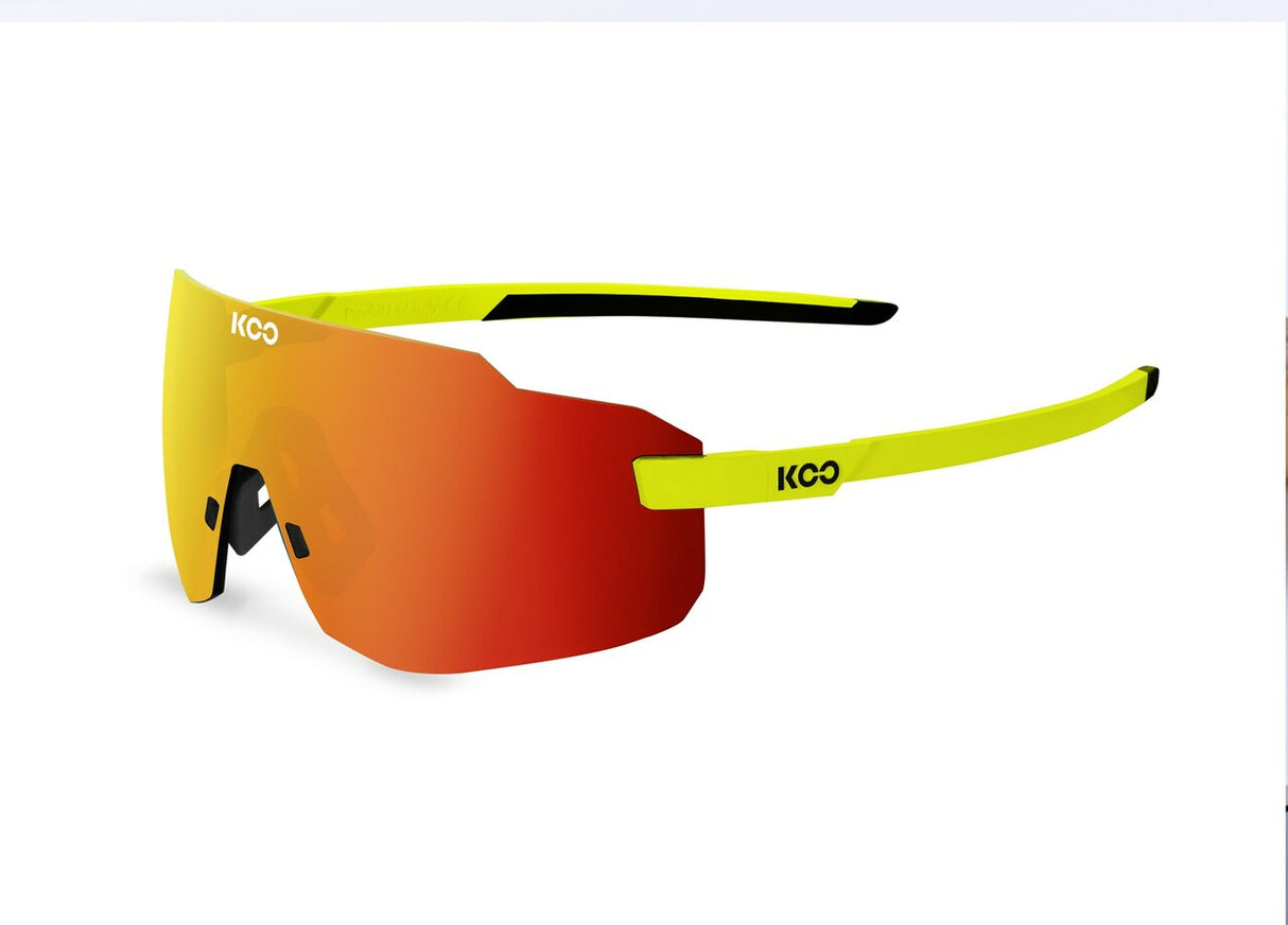 KOO SUPERNOVA Cycling Sport Sunglasses-Yellow Fluo Red
