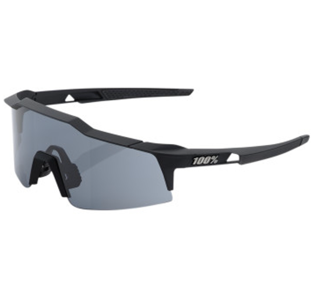 100% Percent Speedcraft XS Sunglasses - Soft Tact Black - Smoke