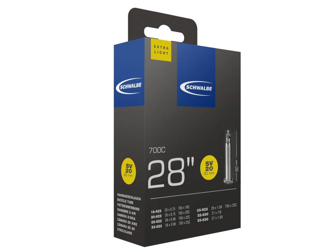 Schwalbe Extra Light Tube - 700 x 18 - 25mm, 60mm Presta Valve