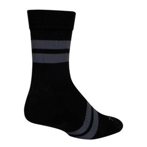 SockGuy Trailhead New School Black SGX 7" Socks - Size L/XL Made in USA Sporting Goods > Cycling > Cycling Clothing > Socks Full Catalog Sock Guy