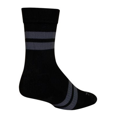 SockGuy Trailhead New School Black SGX 7" Socks - Size L/XL Made in USA Sporting Goods > Cycling > Cycling Clothing > Socks Full Catalog Sock Guy