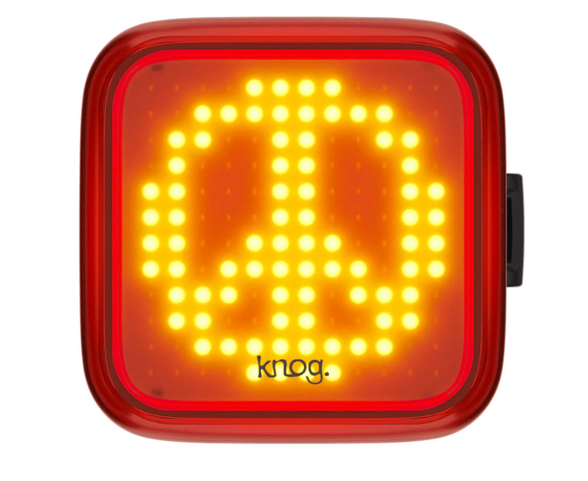 Knog Blinder Bicycle Light, Peace Pattern, Rear, Black NLA