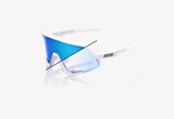 100% Sunglasses - Glendale - LE Bastille White- Blue Mirror Photochromic Lens