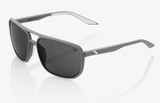 100% Sunglasses - Konnor Aviator - Soft Tact Dark Haze - Smoke Lens