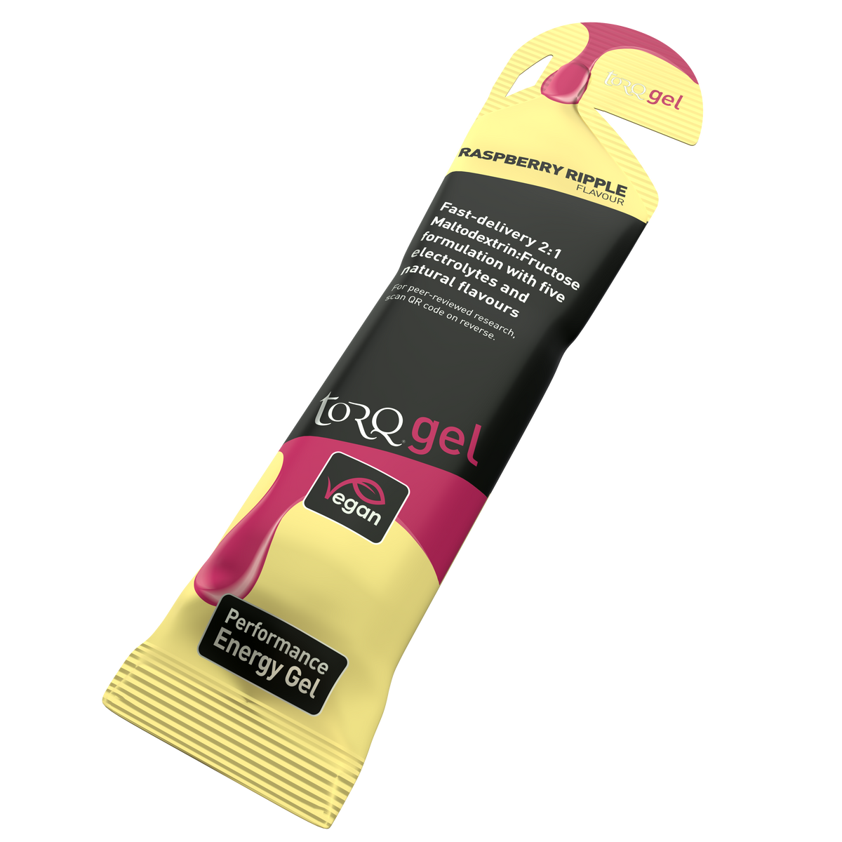TORQ Raspberry Ripple Gel - Box of 15
